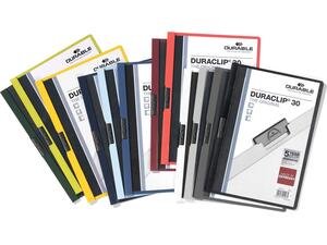 Ντοσιέ με κλιπ Durable 2200 30 φύλλων σε διάφορα χρώματα